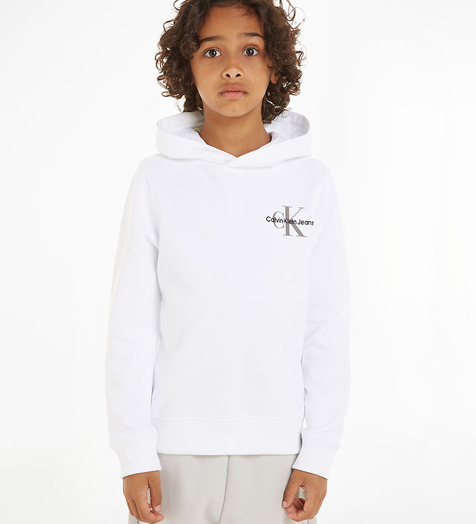 Calvin klein on sale small monogram hoodie