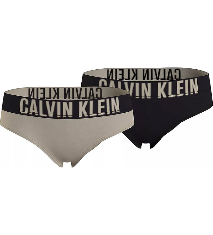 Calvin Klein Trosor - 2-pack - Misty Beige/Black » Hemleverans