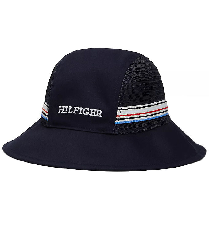 Tommy Hilfiger Bucket Hat Track Club Space Blue w. Logo Stri KW RO