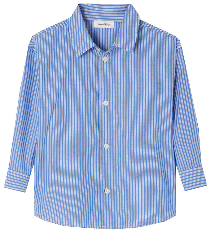 American Vintage Skjorta Rayures Aqua
