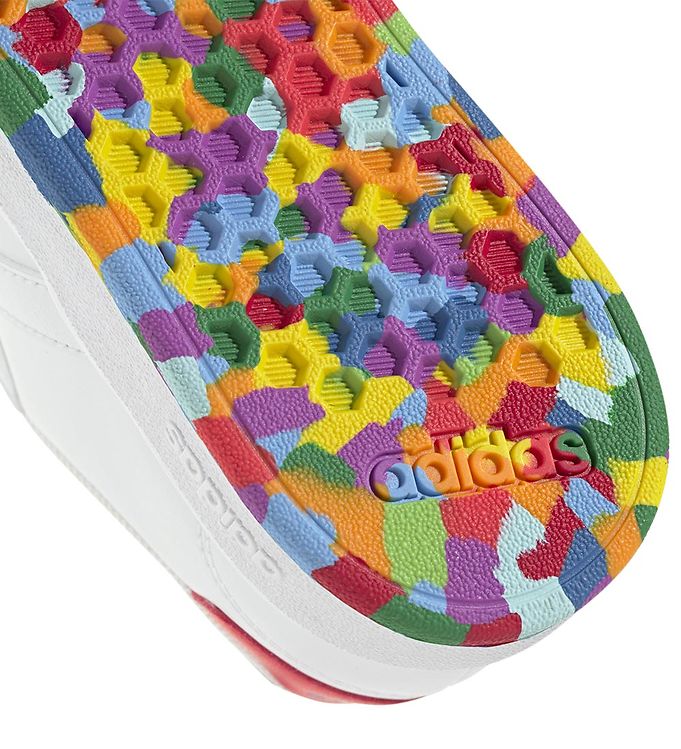 Adidas multicolor hot sale slippers