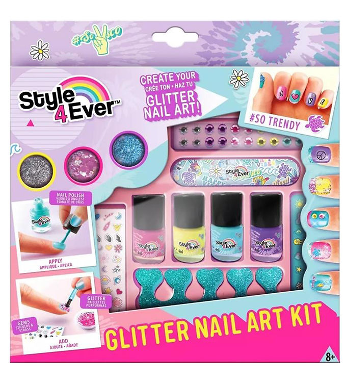 Style 4 Ever Glitter Nail Art Kit Zugiger Versand KW DE