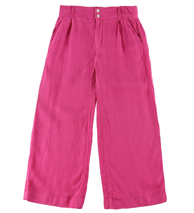 Gant Byxor Lin Bred Boll Violet