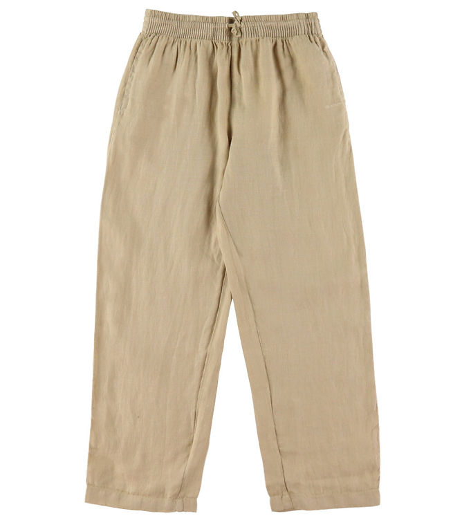 Gant Byxor Lin Avslappnad Dry Sand