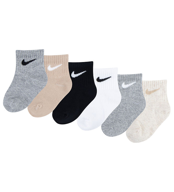 Nike Socks 6 Pack Grey Black White Sand KW IE