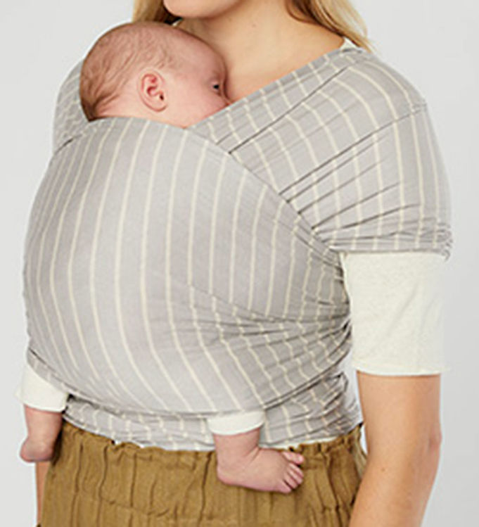 Ergobaby aura wrap grey stripes on sale
