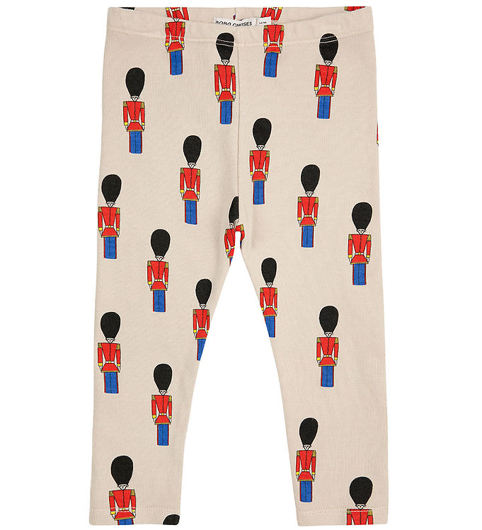 Bobo Choses Leggings Små Tin Soldater Off White