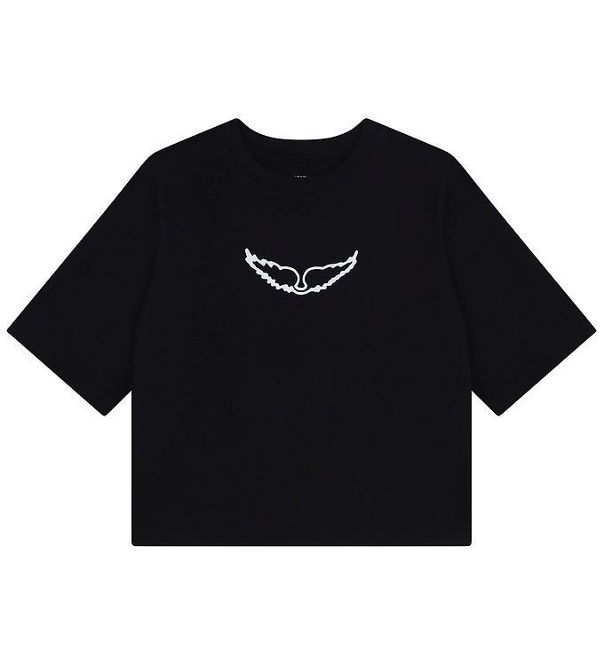 Zadig & Voltaire T Shirt Svart M. Vit