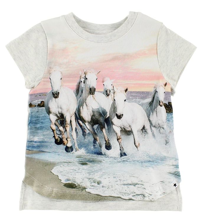 Molo T Shirt Erin White Horses
