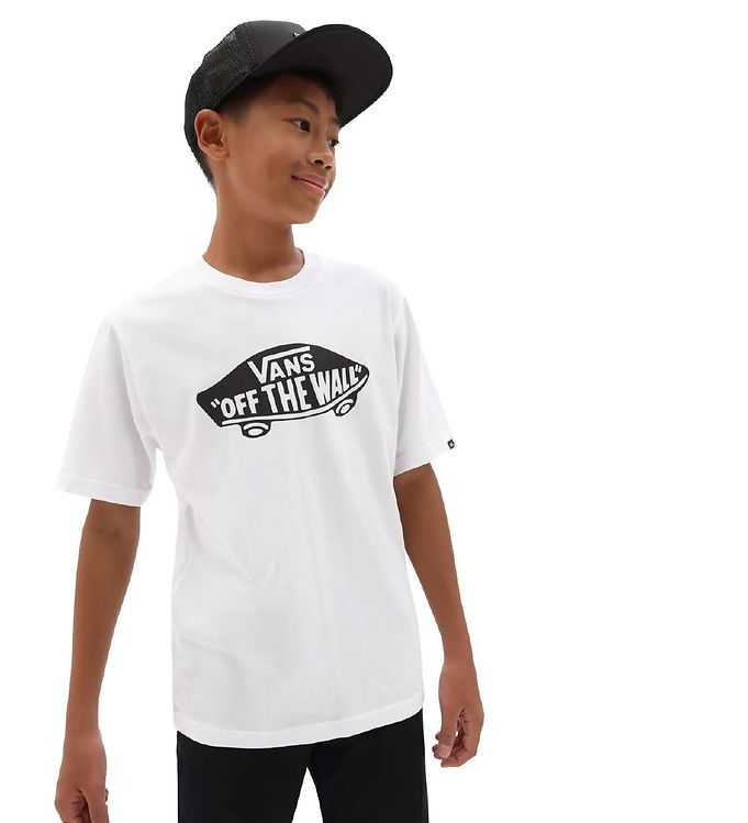 Vans T-shirt - White w. Print » Always Cheap Delivery