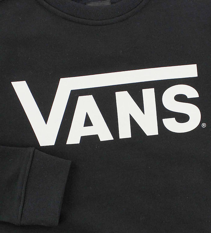 Vans Sweatshirt Black w. Logo Fast and Cheap Shipping