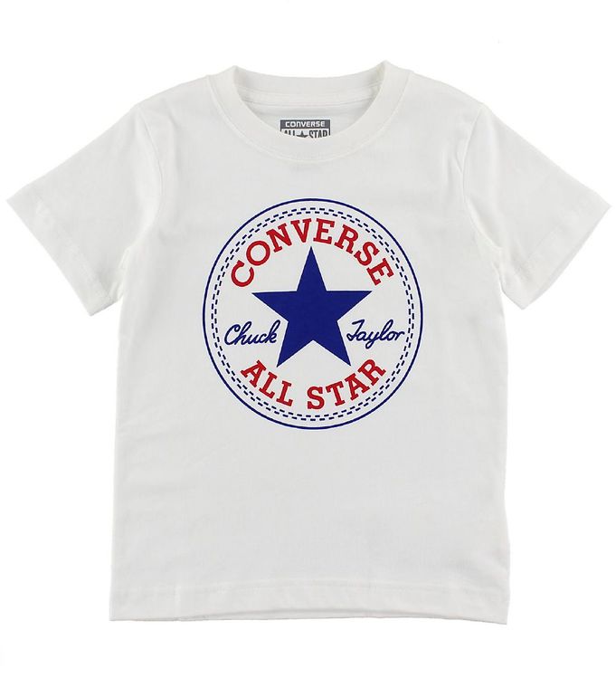 Ham Golf Afwijzen Converse T-shirt - White w. Logo » New Styles Every Day