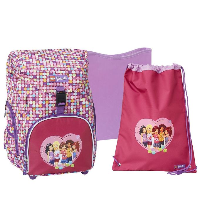 Lego School Backpack Set - LWOutbag Friends Confetti