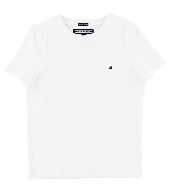 Størrelse periode træner Tommy Hilfiger T-shirt - White » 30 Days Return - Cheap Delivery