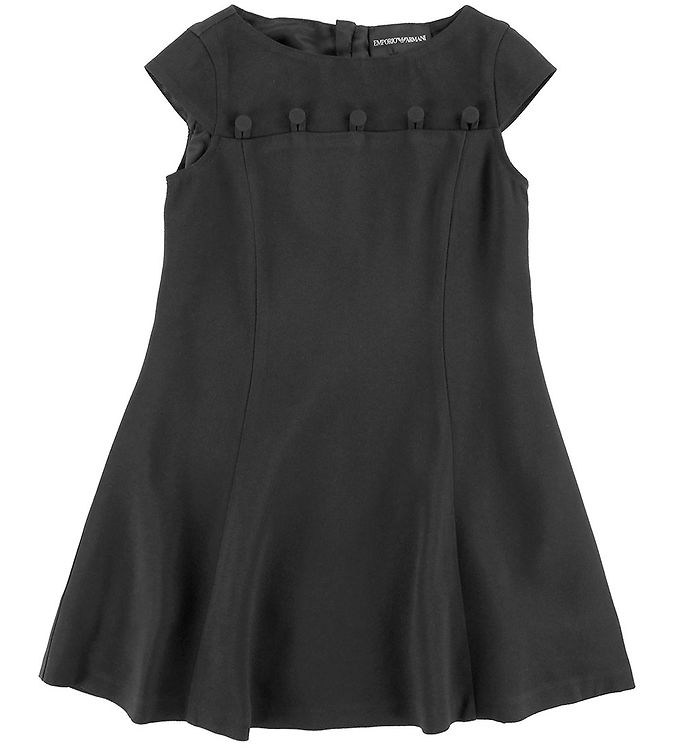 Emporio Armani Klanning Svart M. Knappar