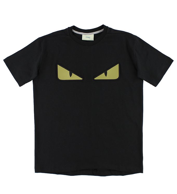 Fendi Kids T-shirt - Black w. Eyes » Cheap Delivery