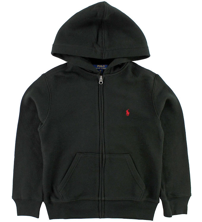 Ralph lauren zip hoodie black sale