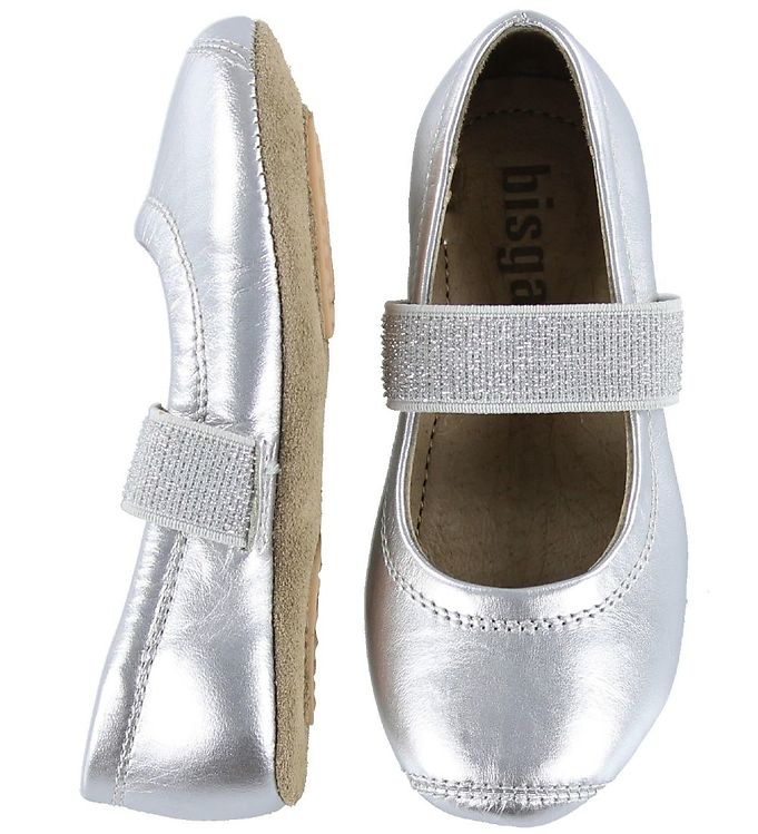 skole evne Necessities Bisgaard Ballerina Slippers - Silver » Reliable Shipping