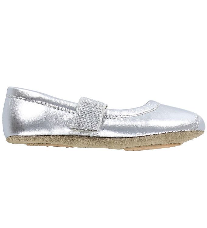 Bisgaard Ballerina Slippers - Silver » Shipping