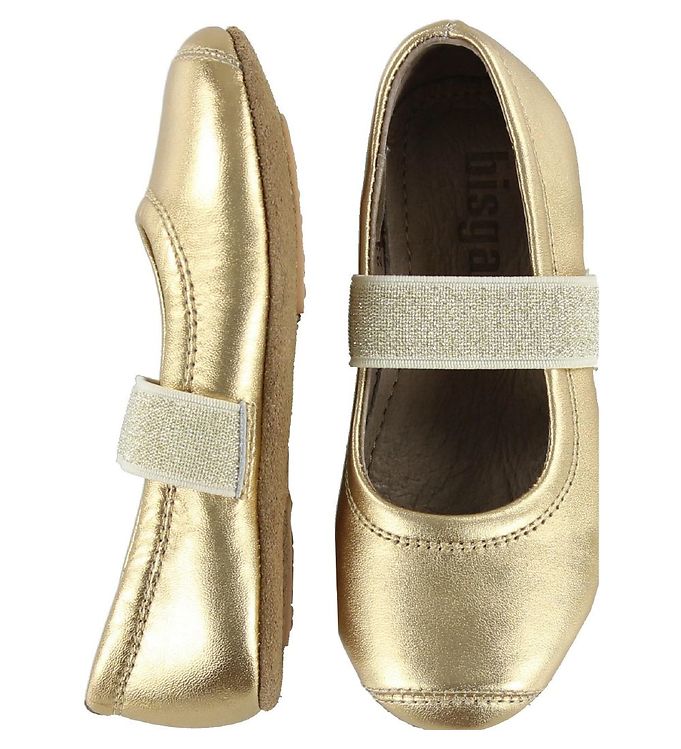 Bisgaard Ballerina Slippers Gold - ASAP Shipping KW