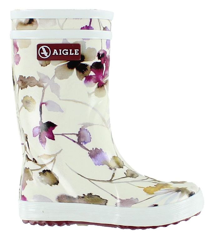 initial Velsigne Skur Aigle Rubber Boots - Lolly Pop - Wildflower - Prompt Shipping