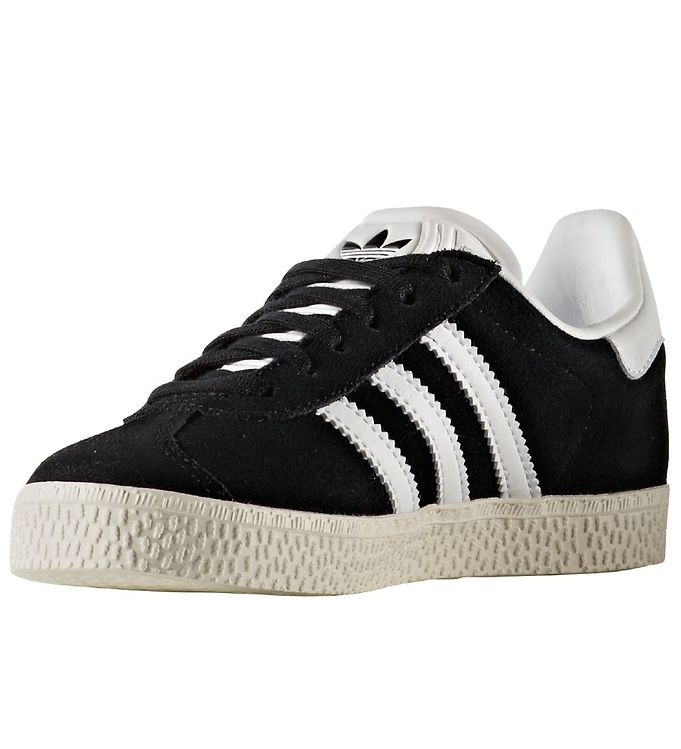 adidas Schuhe - Gazelle Schwarz/Weiß m. Schnürsenkel