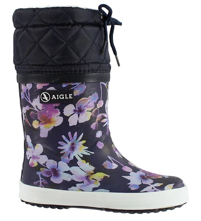 chikane køleskab Transistor Aigle Thermo Boots - Giboulee - Dark Flower - Quick Shipping