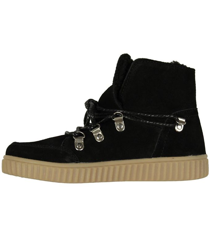 By Sofie Schnoor Winter Boots - Black Suede w. Laces
