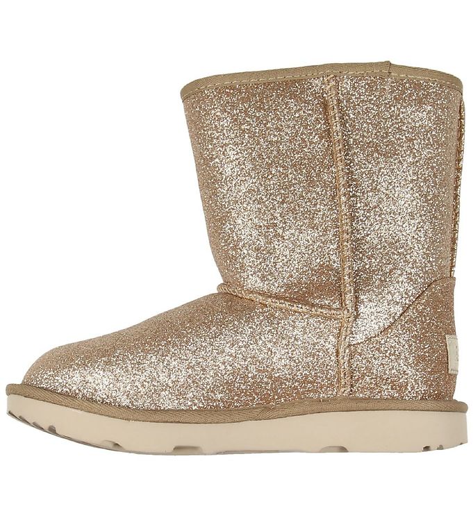 steen Daarbij Petulance UGG Laarzen - Short II Glitter - Goud » Altijd Goedkope Levering