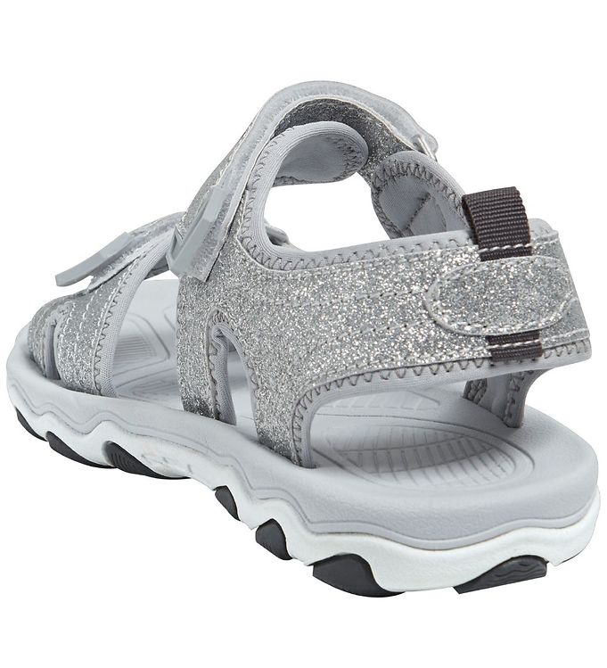 Blæse adgang analogi Hummel Sandals - HMLGlitter Jr - Silver w. Glitter | KW IE