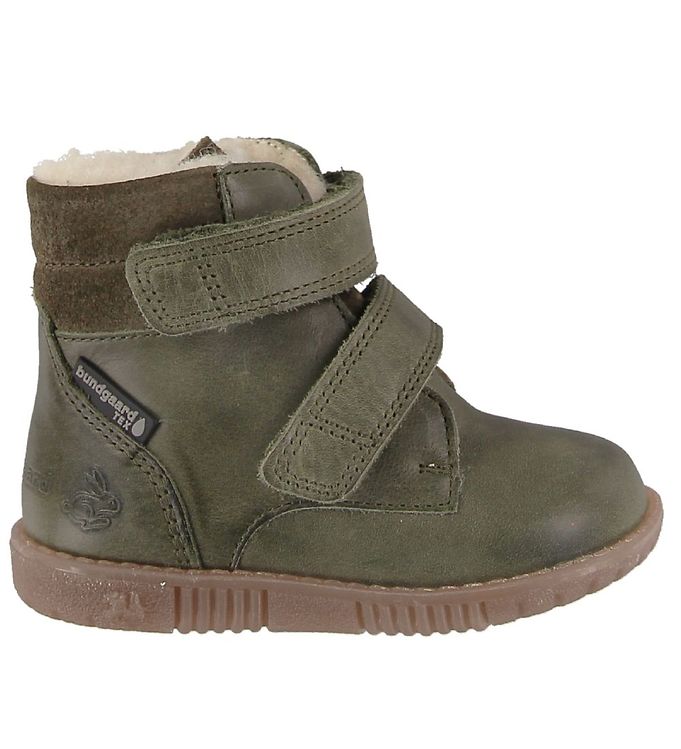 Bundgaard Winter Boots - Rabbit Velcro - Army » Cheap Shipping