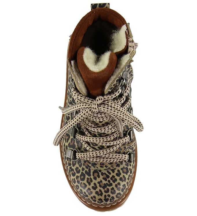 Angulus Winter Boots Tex - Leopard/Cognac w. Zipper