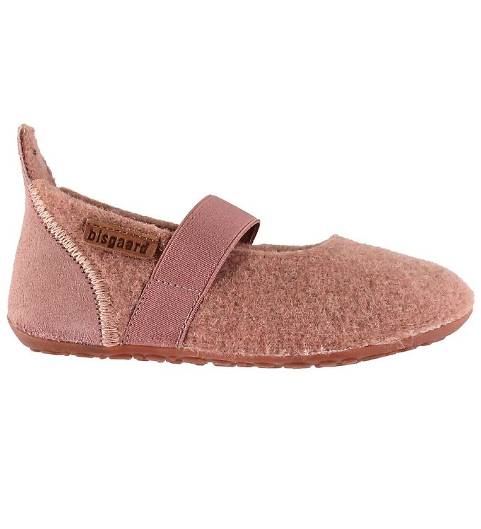 Nu Stationær Betydning Bisgaard Ballerina Slippers - Wool - Dusty Rose - Promt Shipping