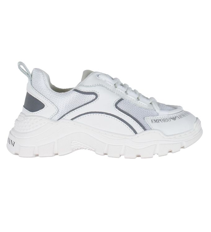 Emporio Armani Shoe - White/Silver » Always Cheap Shipping
