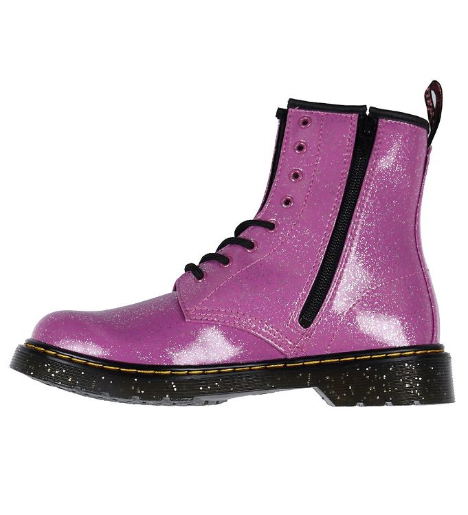 Doc martens hot sale pink glitter