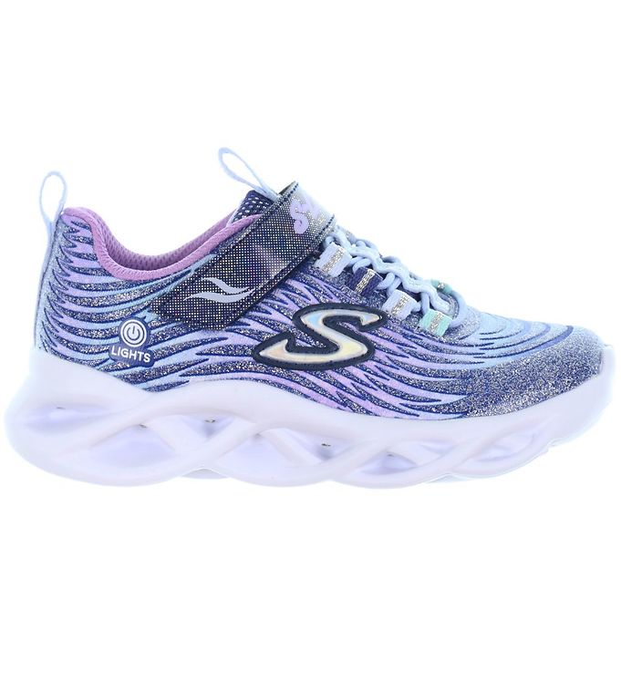 pereza puente plato Skechers Shoe w. Light - Twisty Brights - Navy » Quick Shipping