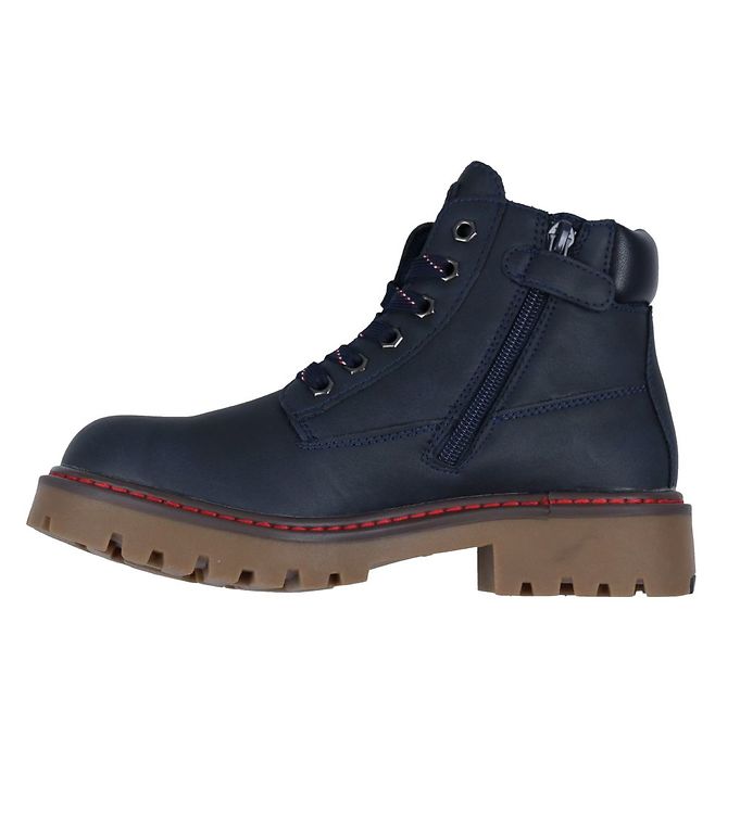 Paranafloden sneen Måling Tommy Hilfiger Boots - Lace-Up Bootie - Blue » Quick Shipping