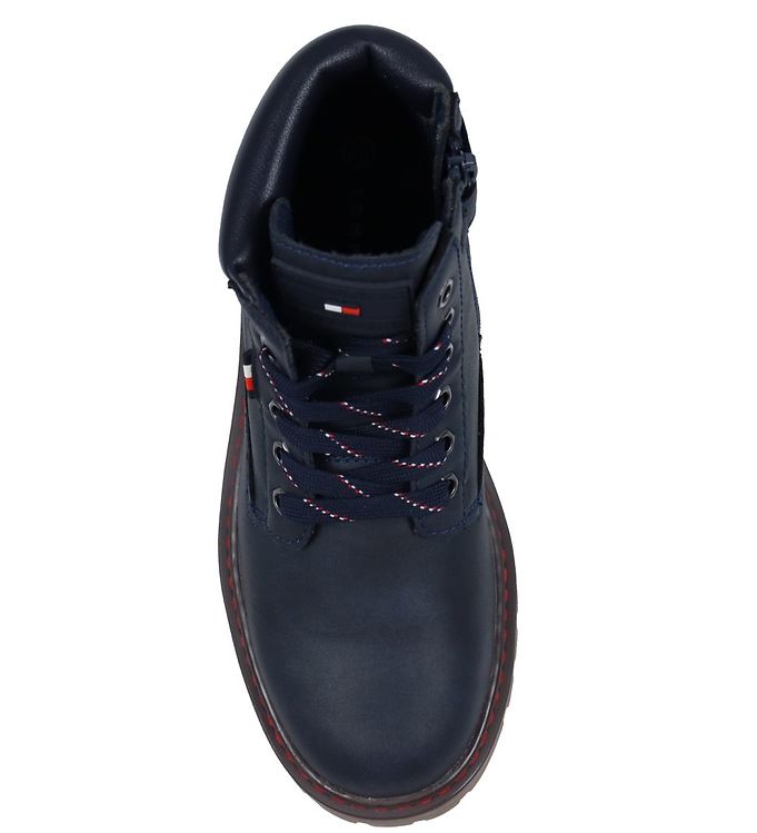 Paranafloden sneen Måling Tommy Hilfiger Boots - Lace-Up Bootie - Blue » Quick Shipping