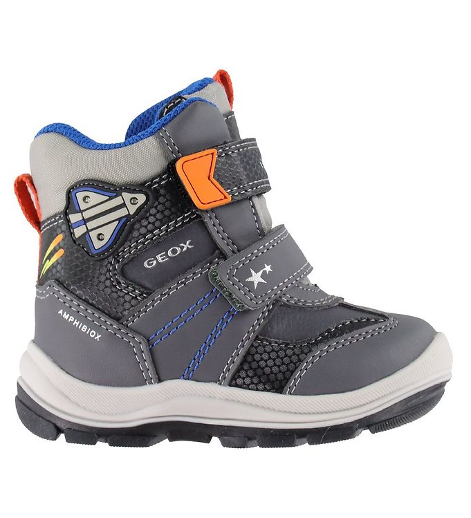 Geox Winter Boots w. - Flanfil - Grey/Black » Kids Fashion