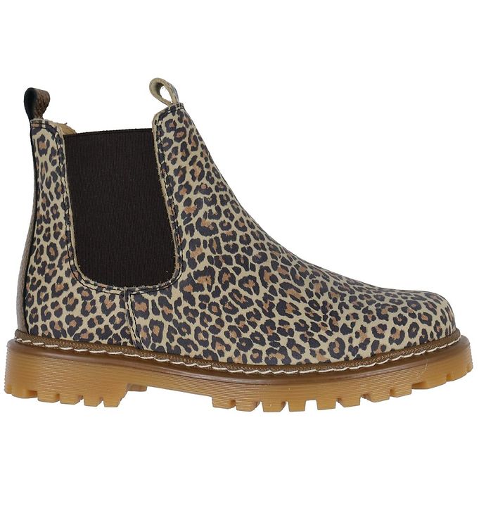 Angulus Boots - Chelsea - Leopard/Gold » Always Cheap Shipping