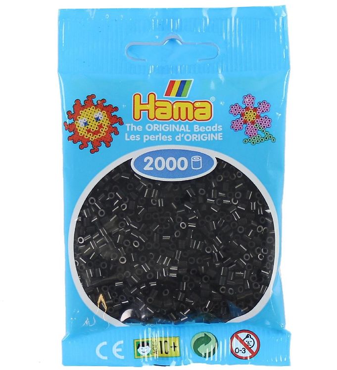 Hama Mini Beads - 2000 pcs - Black » Cheap Delivery
