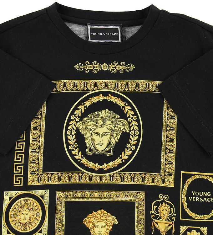 Young Versace T-shirt - Black w. Gold » Quick Shipping