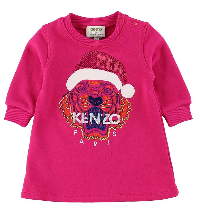 Kenzo Dress Pink w. Christmas Hat Always Cheap Delivery