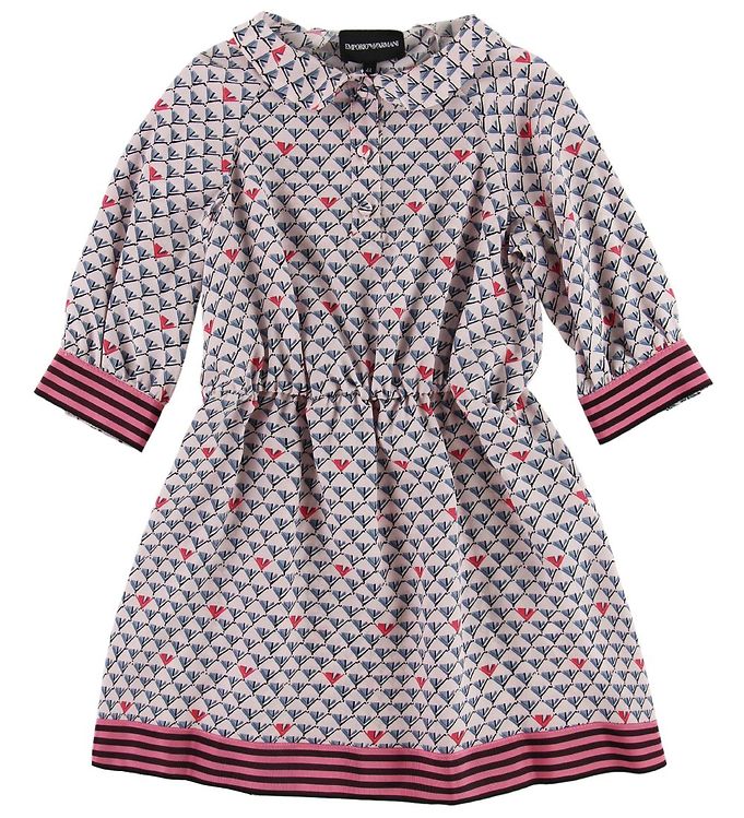 Emporio Armani Klanning Rosa M. Tryck