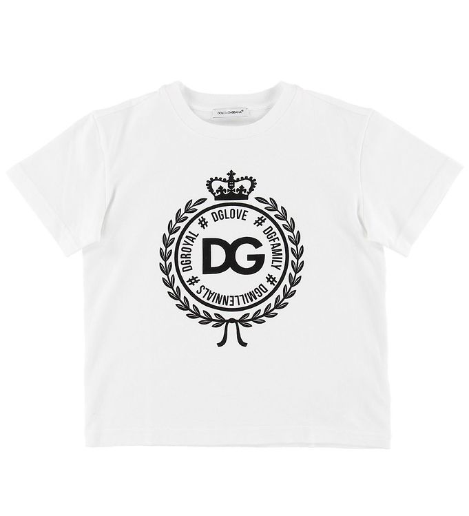 Dolce & Gabbana T-shirt - White w. Print » Always Cheap Delivery