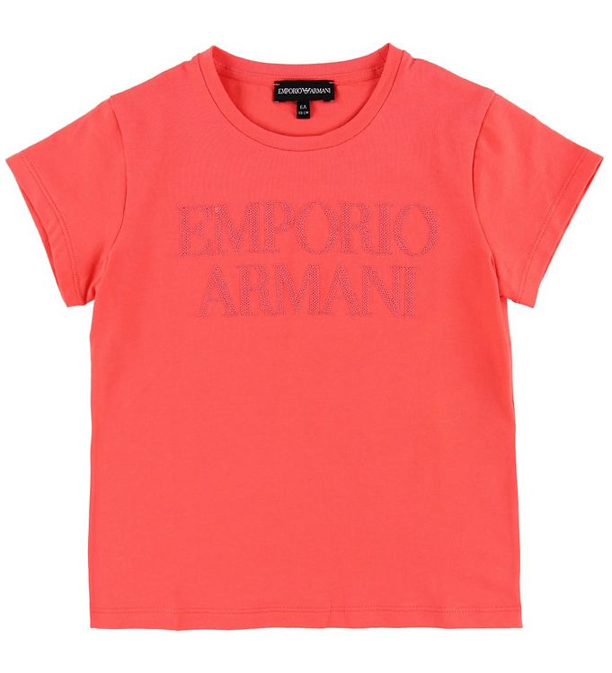 Emporio armani t shirt red clearance