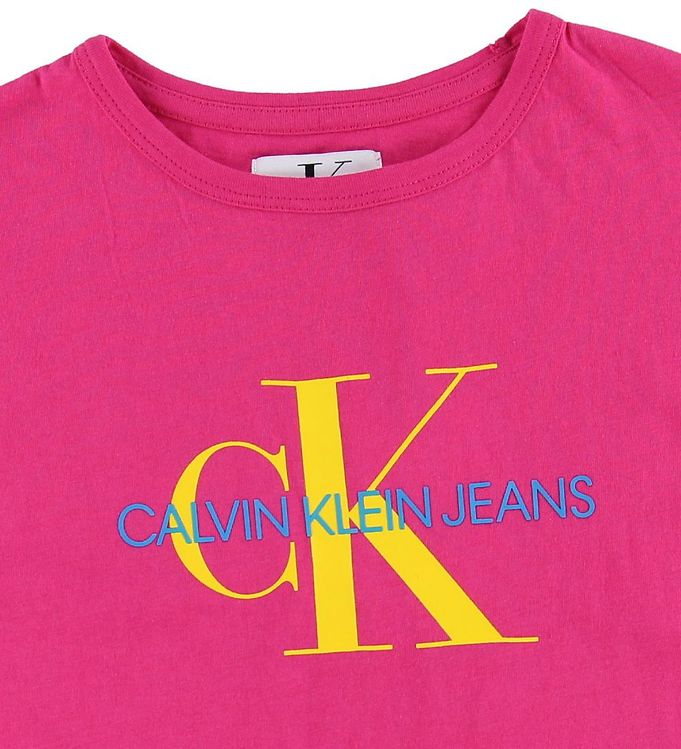 Calvin Klein T-shirt - Pink w. Logo » ASAP Shipping