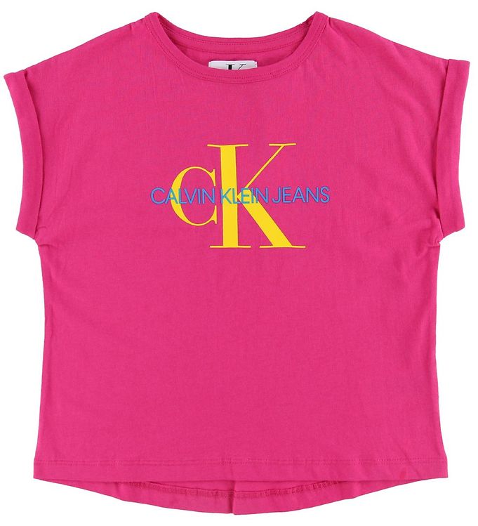 Calvin Klein T-shirt - Pink Shipping » ASAP w. Logo