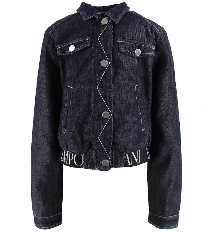 Emporio Armani Veste Denim Bleu Fonce KW FR
