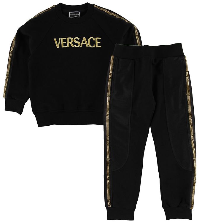 grens parfum Pellen Young Versace Tracksuit - Black w. Gold » ASAP Shipping